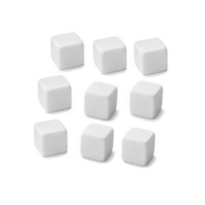 outset chillware whiskey stones, marble, set of 9