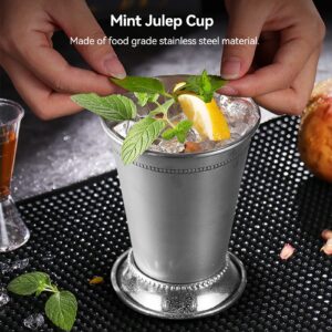 Agatige 13.5 Ounce Stainless Steel Mint Julep Cups for Mixed Drinks Party Beer
