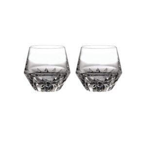 waterford irish dogs madra double old fashion, set of 2