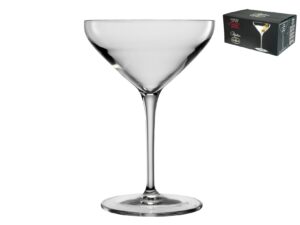 luigi bormioli atelier 10 oz cocktail glasses (set of 6), clear, 6 count (pack of 1)