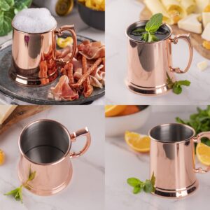 Tree Of Gondor Moscow Mule Mug, Lord Rings Copper Stein Beer Mug, Gift For Him Beer Stein 21oz Metal Tankard Pure Copper Plating Cup, Premium Quality Cocktail Mug, Drinking Mug
