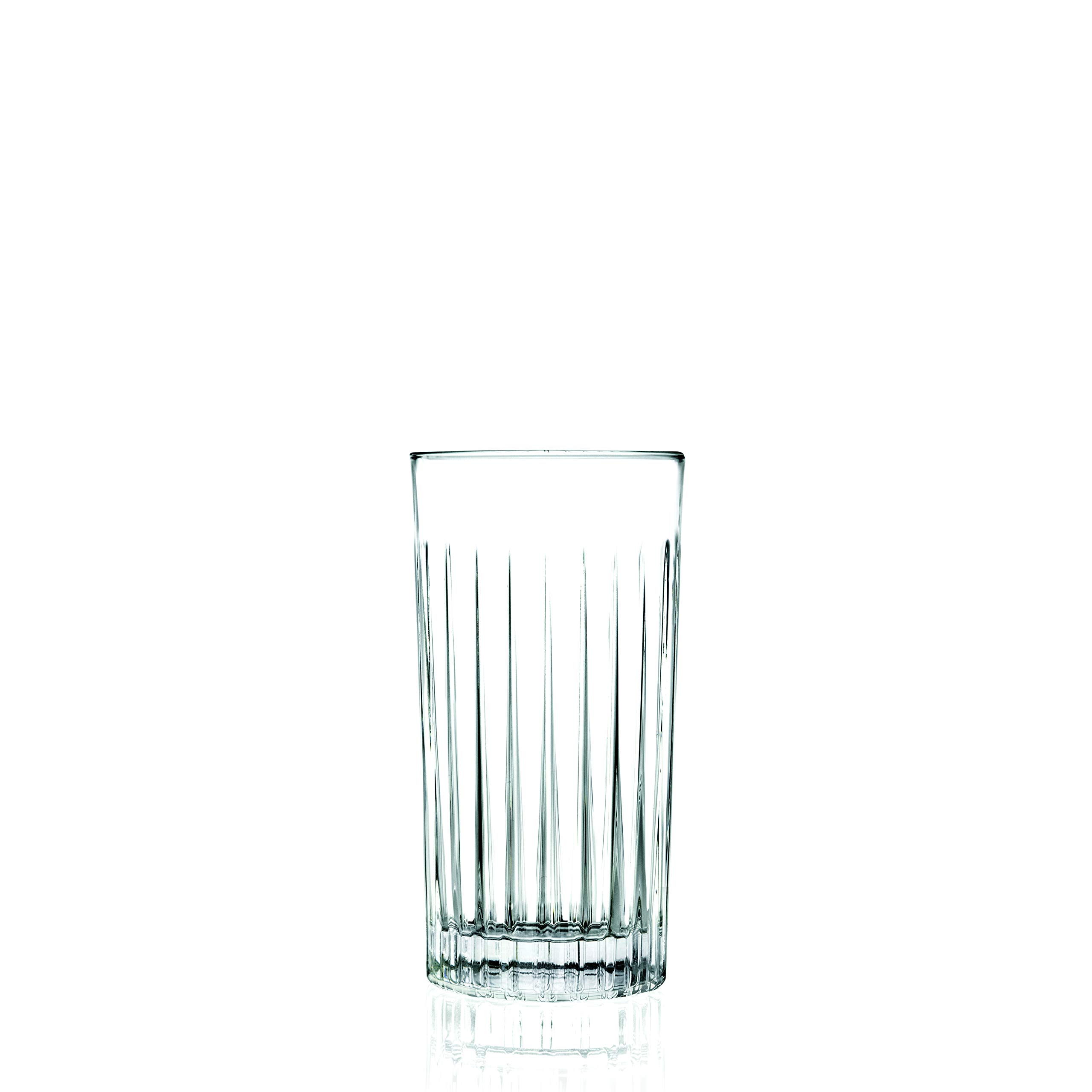 Barski Highball - Glass - Set of 6 - Hiball Glasses - Crystal Glass - Beautifully Designed - Drinking Tumblers - for Water, Juice, Wine, Beer and Cocktails - 15 oz Made in Europe