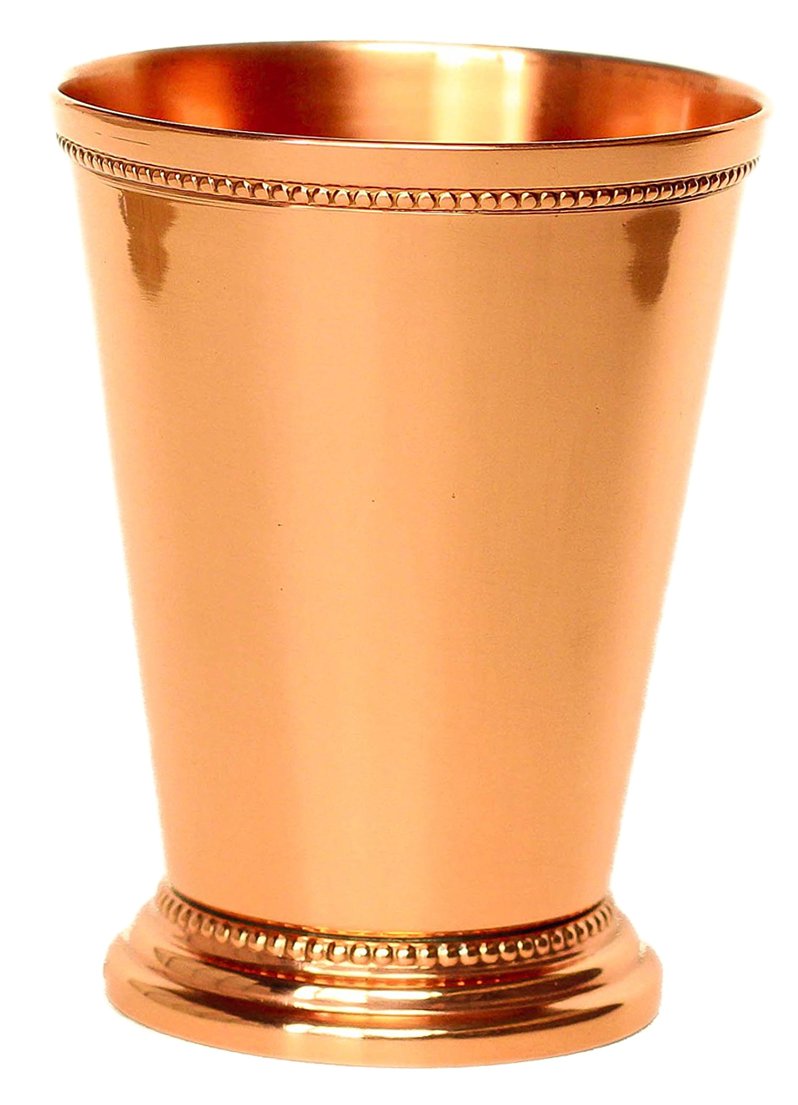 PARIJAT HANDICRAFT Copper tumbler - 100% pure copper tumbler for moscow mules beautifully handcrafted Capacity 12 Ounce handmade embossed mint julep cup.