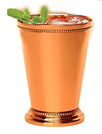 PARIJAT HANDICRAFT Copper tumbler - 100% pure copper tumbler for moscow mules beautifully handcrafted Capacity 12 Ounce handmade embossed mint julep cup.