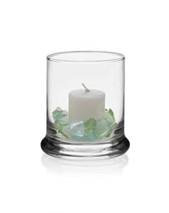 libbey status glass votive candle holders, set of 12