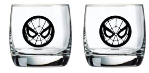 marvel collectible whiskey glasses (spider-man)