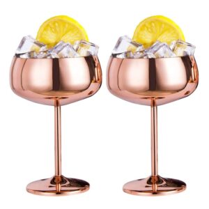 wsnm copper coupe champagne glasses set of 2 steel vintage martini glass wine goblet