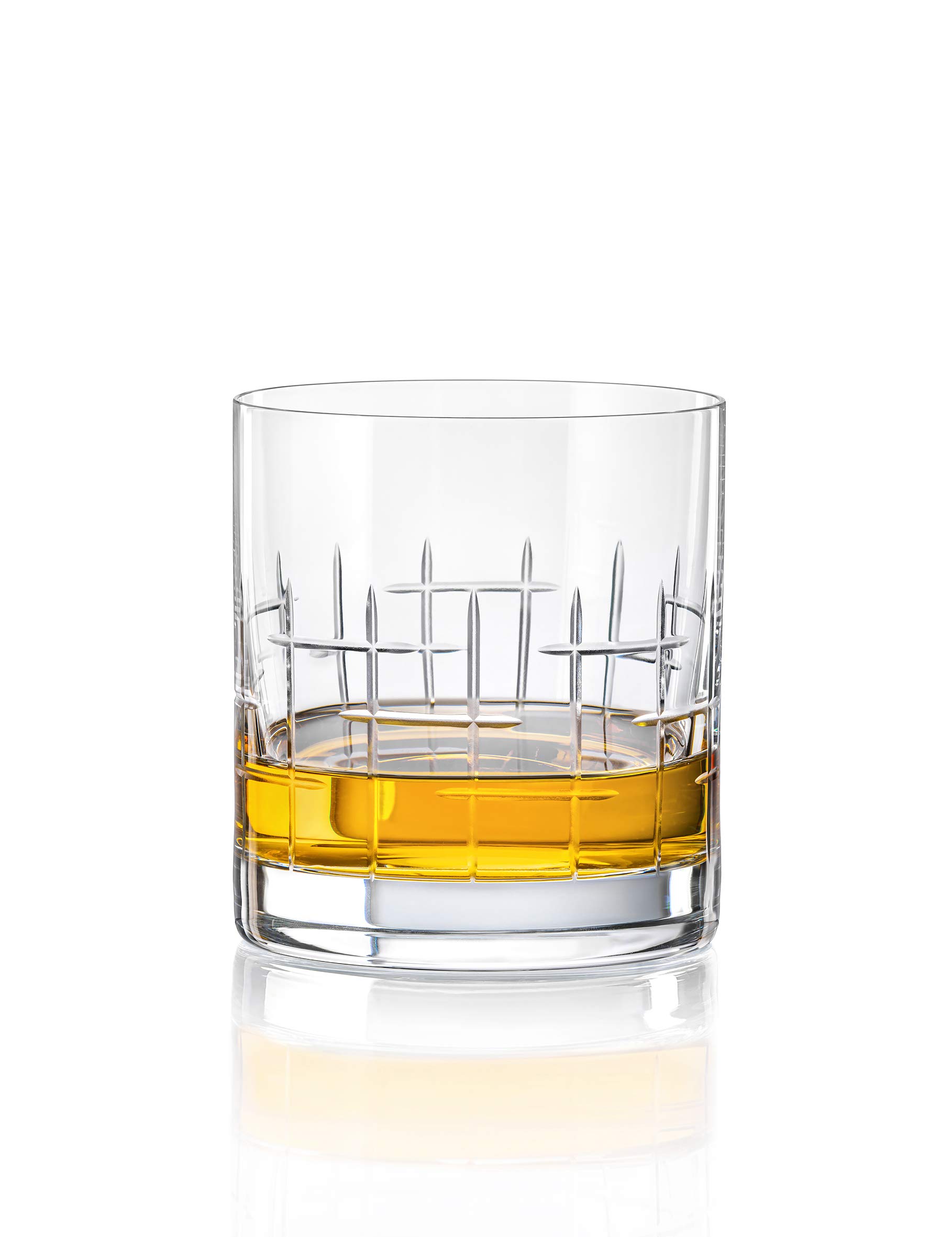 Barski Glass Tumbler - Old Fashioned - Whiskey Glasses - Classic Lowball - Set of 4 Tumblers - Rocks Glass - Bourbon - Scotch - Whisky - Cocktails - Cognac - 12 Oz. - Made in Europe