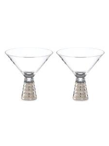 michael wainwright truro platinum martini glasses, set of 2