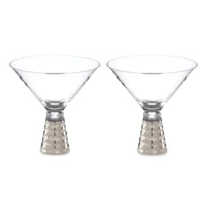 Michael Wainwright Truro Platinum Martini Glasses, Set of 2