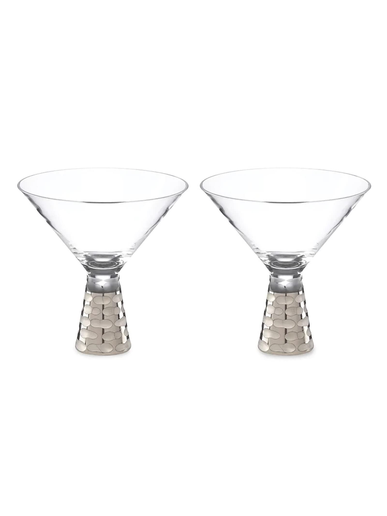 Michael Wainwright Truro Platinum Martini Glasses, Set of 2