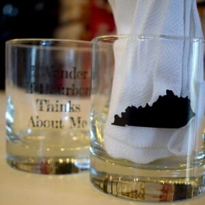 BUY SOCKS YOU ALL Kentucky Shape Whiskey Rocks Glass