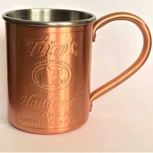 Tito's Vodka Copper/Stainless Steel Lined Mug – NEW