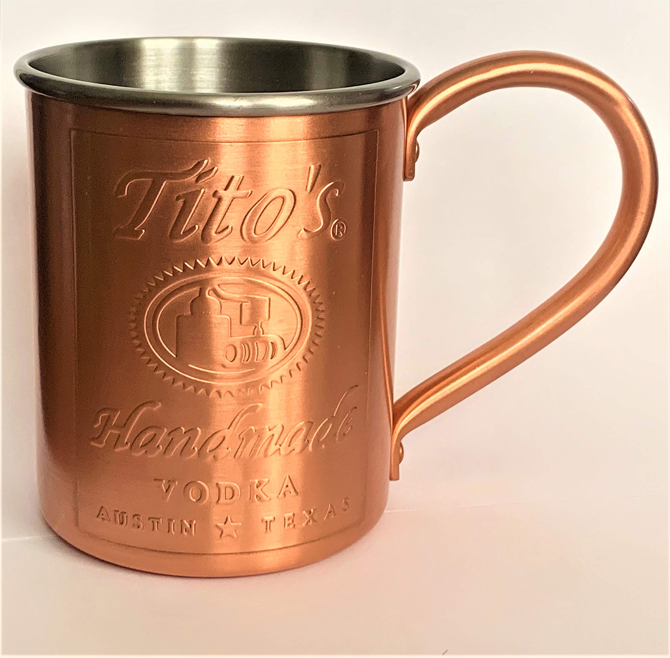 Tito's Vodka Copper/Stainless Steel Lined Mug – NEW