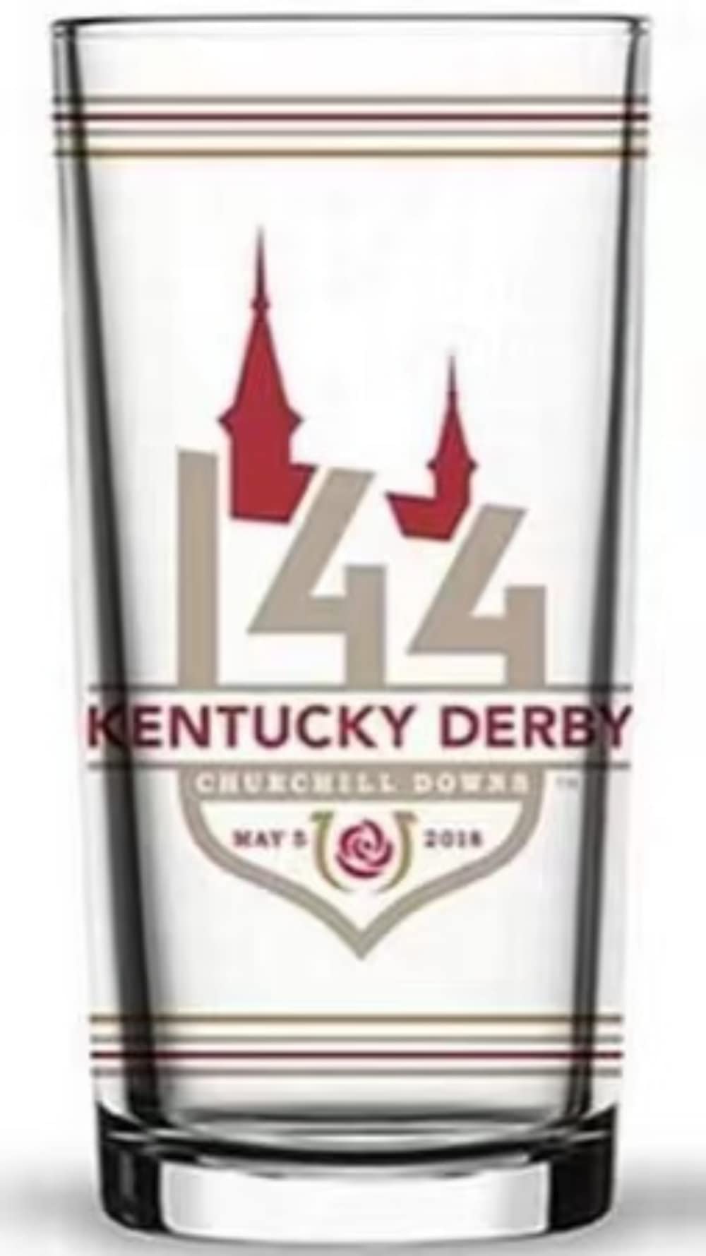 Kentucky Derby 144 Official 12oz. Mint Julep Glass, Perfect Souvenir/Gift for Derby Fans, 4 pack