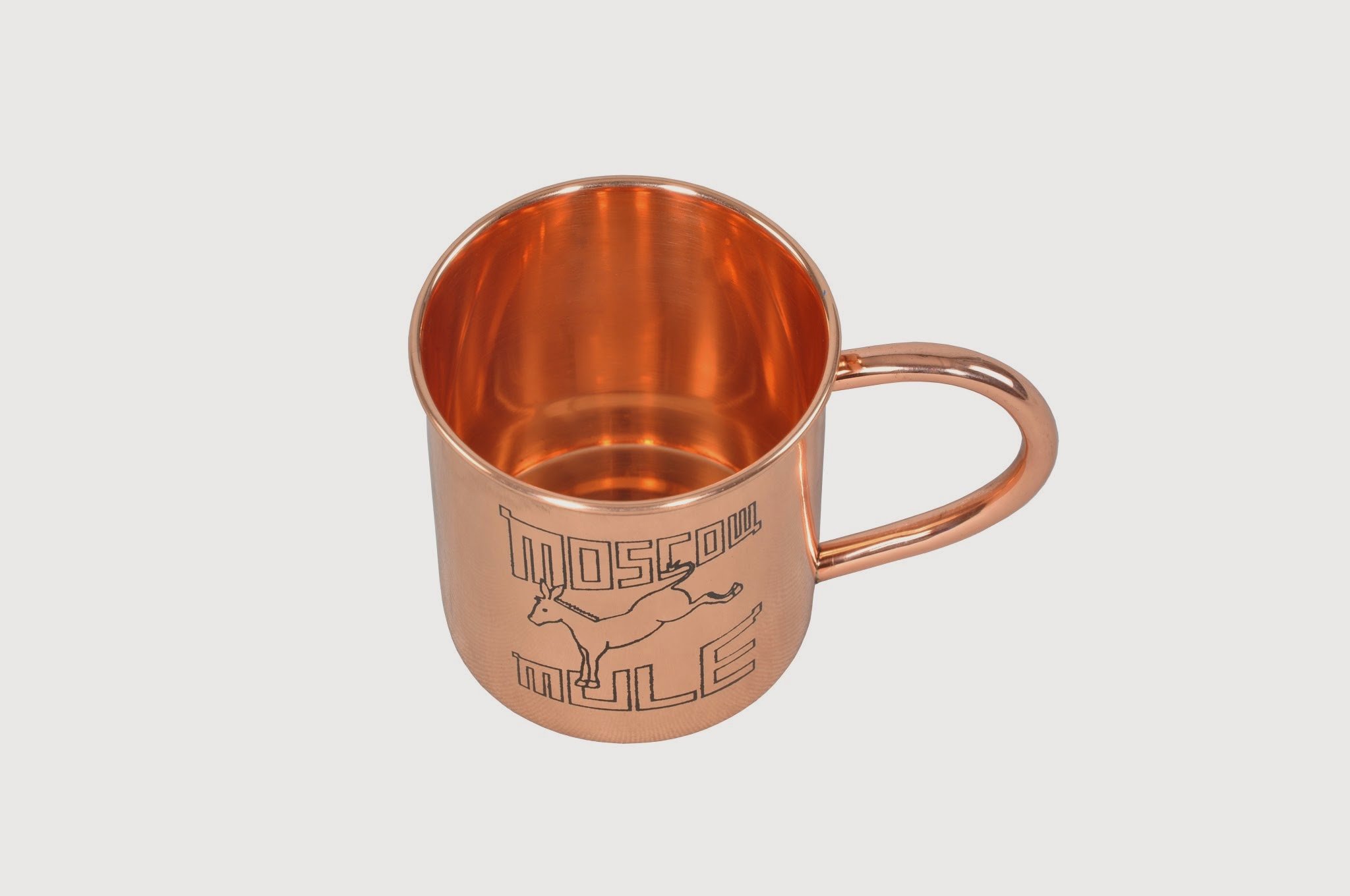 Alchemade 100% Pure Copper 14 Oz Mug with Retro Mule Logo For Moscow Mules, and Other Cocktails - Keeps Drinks Cold Longer - Made to Stay Tarnish Free