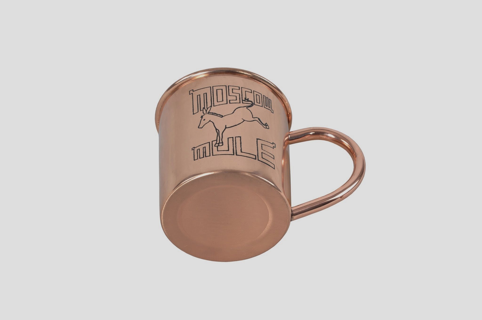 Alchemade 100% Pure Copper 14 Oz Mug with Retro Mule Logo For Moscow Mules, and Other Cocktails - Keeps Drinks Cold Longer - Made to Stay Tarnish Free