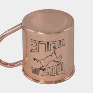 Alchemade 100% Pure Copper 14 Oz Mug with Retro Mule Logo For Moscow Mules, and Other Cocktails - Keeps Drinks Cold Longer - Made to Stay Tarnish Free