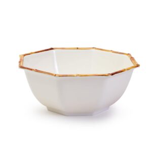 two's company bamboo touch octagonal serving bowl