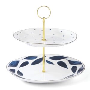 lenox blue bay 2-tiered server, 3.05 lb