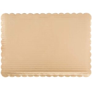 1/4 sheet gold scalloped cake board 25pcs