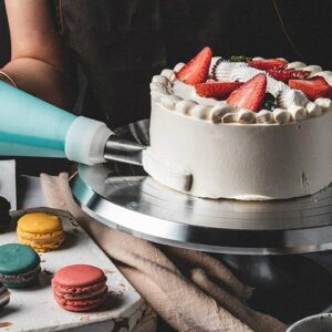 Aluminium Cake Decorating Stand Revolving 12 Inch Cake Turntable for Cake, Cupcake Decorating Supplies