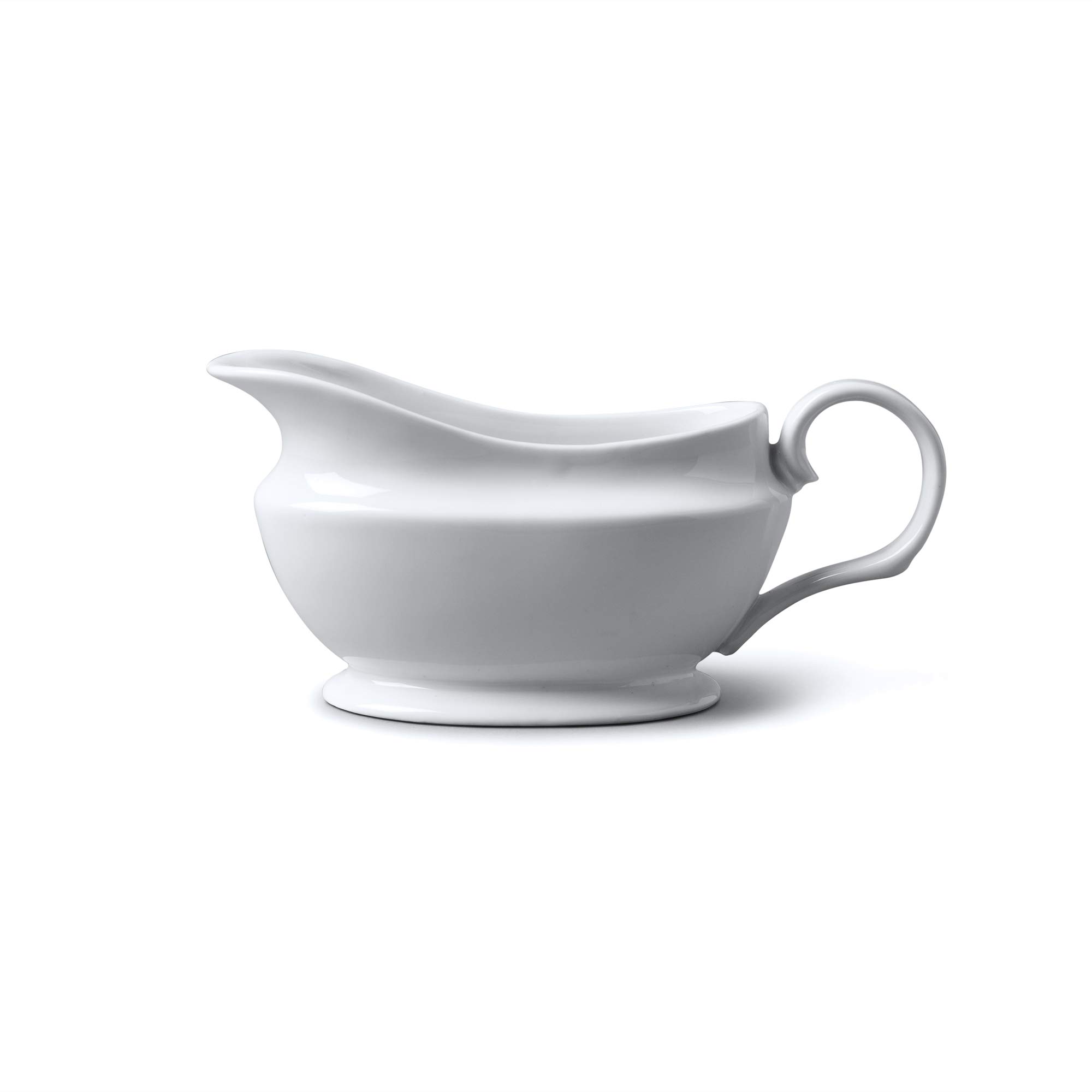 WM Bartleet & Sons 1750 T194 Wm Bartleet & Sons Traditional Porcelain Gravy and Sauce Boat 240ml, White