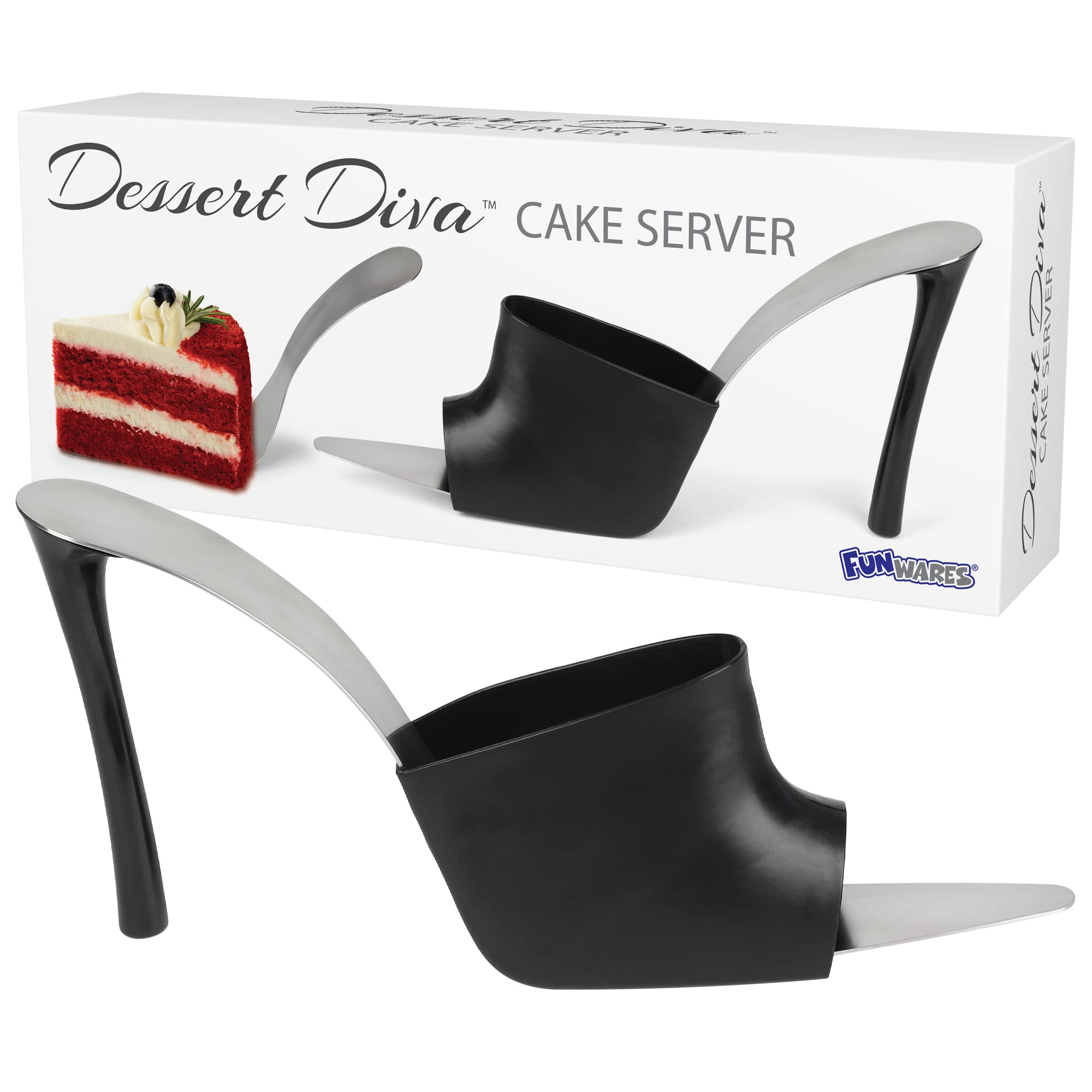 Dessert Diva Cake Server, Cute Pastry Server Shaped Like A Designer Shoe