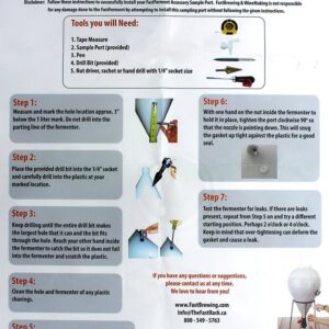 Fastferment Sampling Port Kit - Includes Spigot & Drill Bit