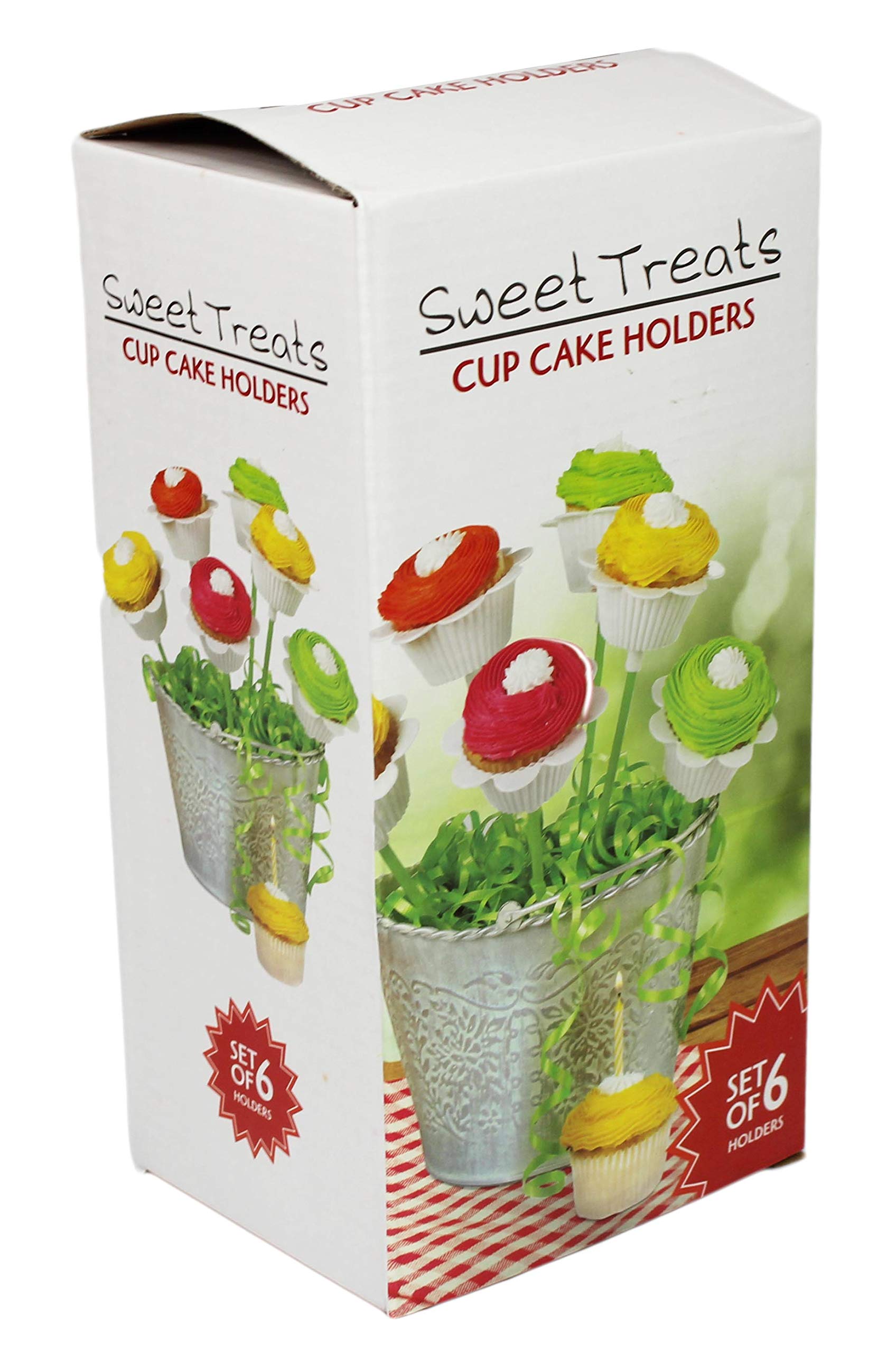 Flower Cupcake Holders Set of 6 Reusable bouquet