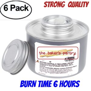 chafing fuel 6 hour,Chafing Gel Dish Fuel 6 Cans, Entertainment Cooking Fuel gel fuel cans, 6 hours cooking fuel cans, cooking fuel gel (6, 6 Hour)