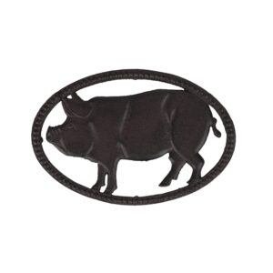 cast iron pig trivets for hot dishes