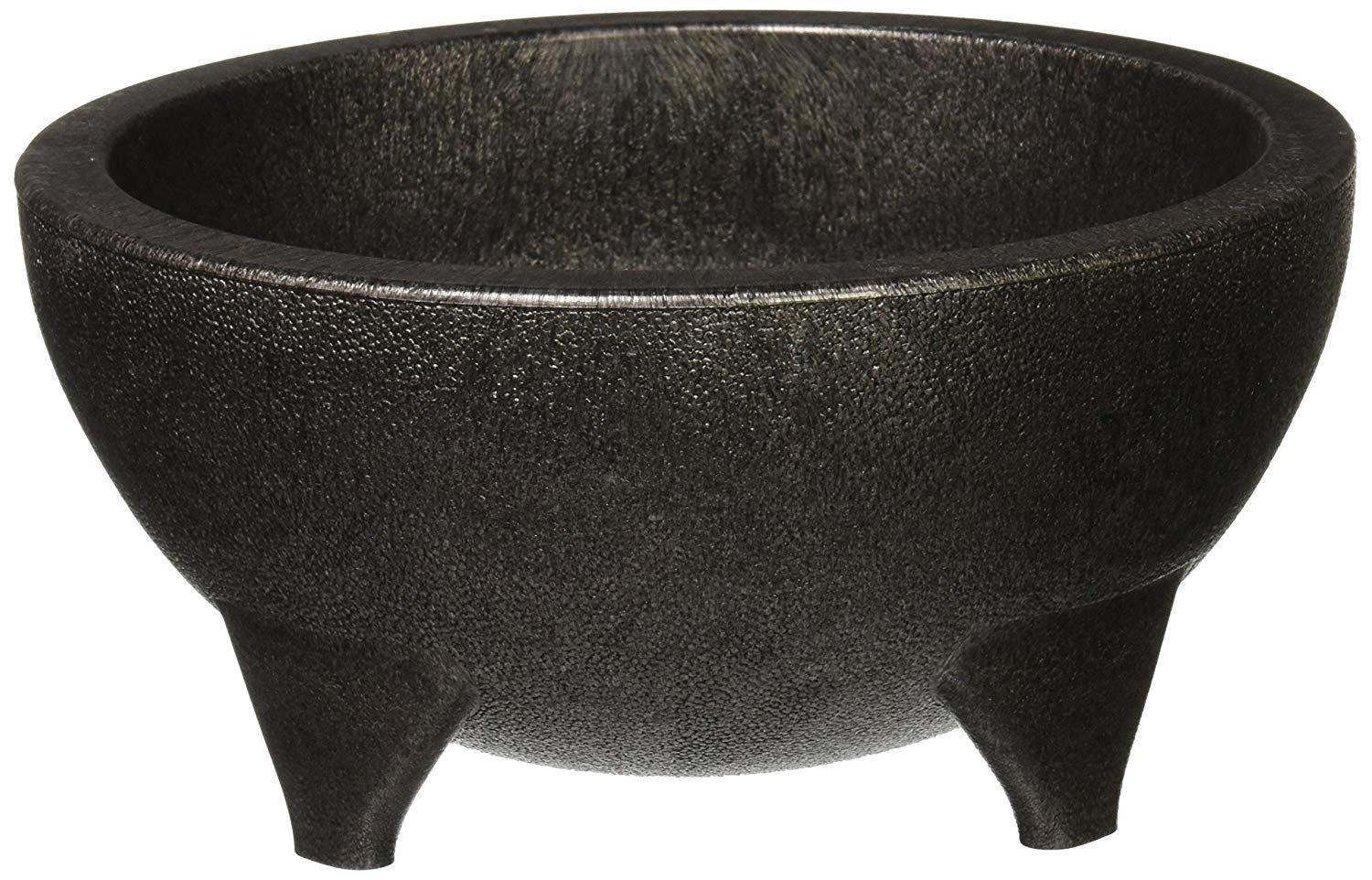 LavoHome 6 Pack of Salsa Bowls, Black Plastic Mexican Molcajete Chips Guacamole, Serving Dish, Sauce Cup, Side dish, Snack, Chips, Dip, Nuts or Candy. Great to use at any event