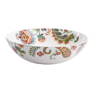 bico protea cynaroides ceramic 13 inch serving bowl, microwave & dishwasher safe