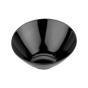 g.e.t. b-789-bk angled cascading serving bowl for salads, snacks and pasta, 1 quart / 10", black