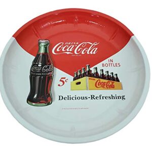 The Tin Box Company Coca Cola Serving 10" Tin Serving Bowl, red and white