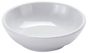american metalcraft mmb3 mini round bowl, melamine, white, 3 oz., 1 count (pack of 1)