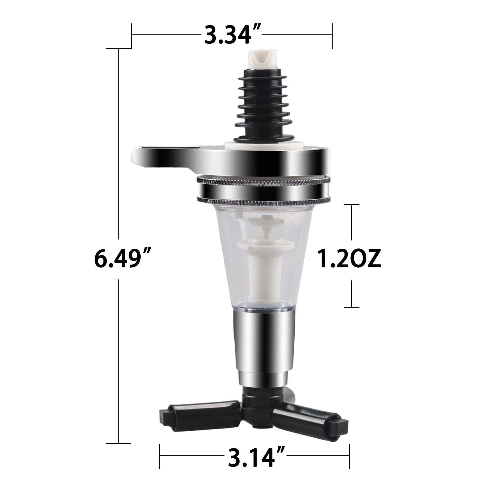 MUGLIO Replacement Nozzle Shot Dispenser Fit for Wine Racks Alcohol Caddy Liquor Cocktail Dispenser 1oz（30ml）