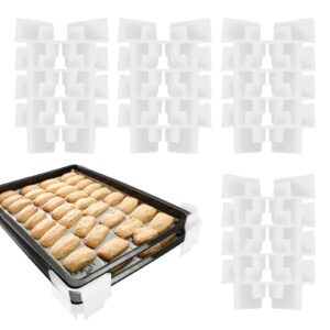 16 pcs tray stackers for freeze dryer trays accessories, cehnceh tray stackers compatible for harvest right trays. to easily stack trays while freezing, reducing space (white)
