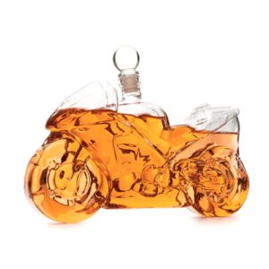 Motorbike Motorcycle Gift Decanter For Wine & Whiskey 750ml by The Wine Savant, Whiskey Gifts, Motorcycle Gifts, Sport Bike Gifts, Hell Ghost Harley-Davidson, Beer Scotch Bourbon Spirits Gifts for Men