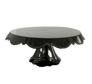 grupo mirandinha lace cake stand cupcake stand candy stand (large, black)