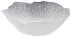 clear plastic cabbage bowl, (6 qt.) 1 pc. - disposable & classic design, perfect for parties, weddings, events, special occasions, & home decor