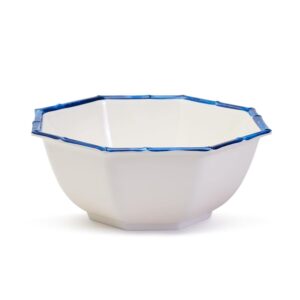 two's company octagonal bamboo touch serving bowl