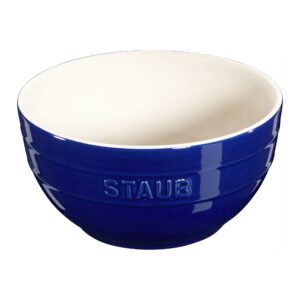 staub ceramics universal bowl, 6.5-inch, dark blue, 1 count (pack of 1)