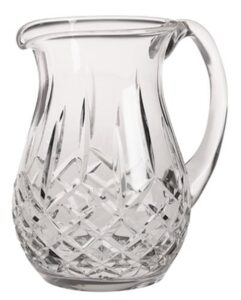 waterford lismore pitcher, 64 oz, clear