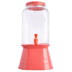 gibson home chiara coral 2 gl mason beverage dispenser