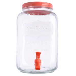 Gibson Home Chiara Coral 2 GL Mason Beverage Dispenser