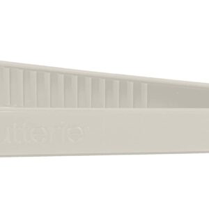 Butterie Flip-Top Butter Dish and Toaster Tongs Bundle (Ivory)