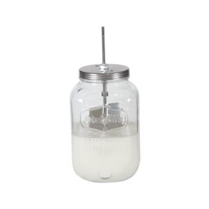 Homemade Butter Churn - Glass Jar 2 1/2 Gallon - Heavy Duty - Drill Powered