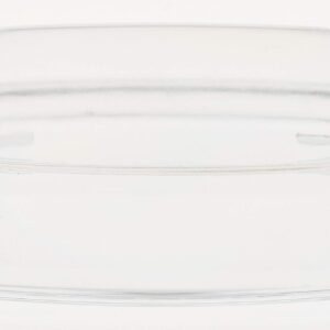 HOME-X Clear Acrylic Butter Dish with Cover, Plastic Covered Cheese Holder with Tray
